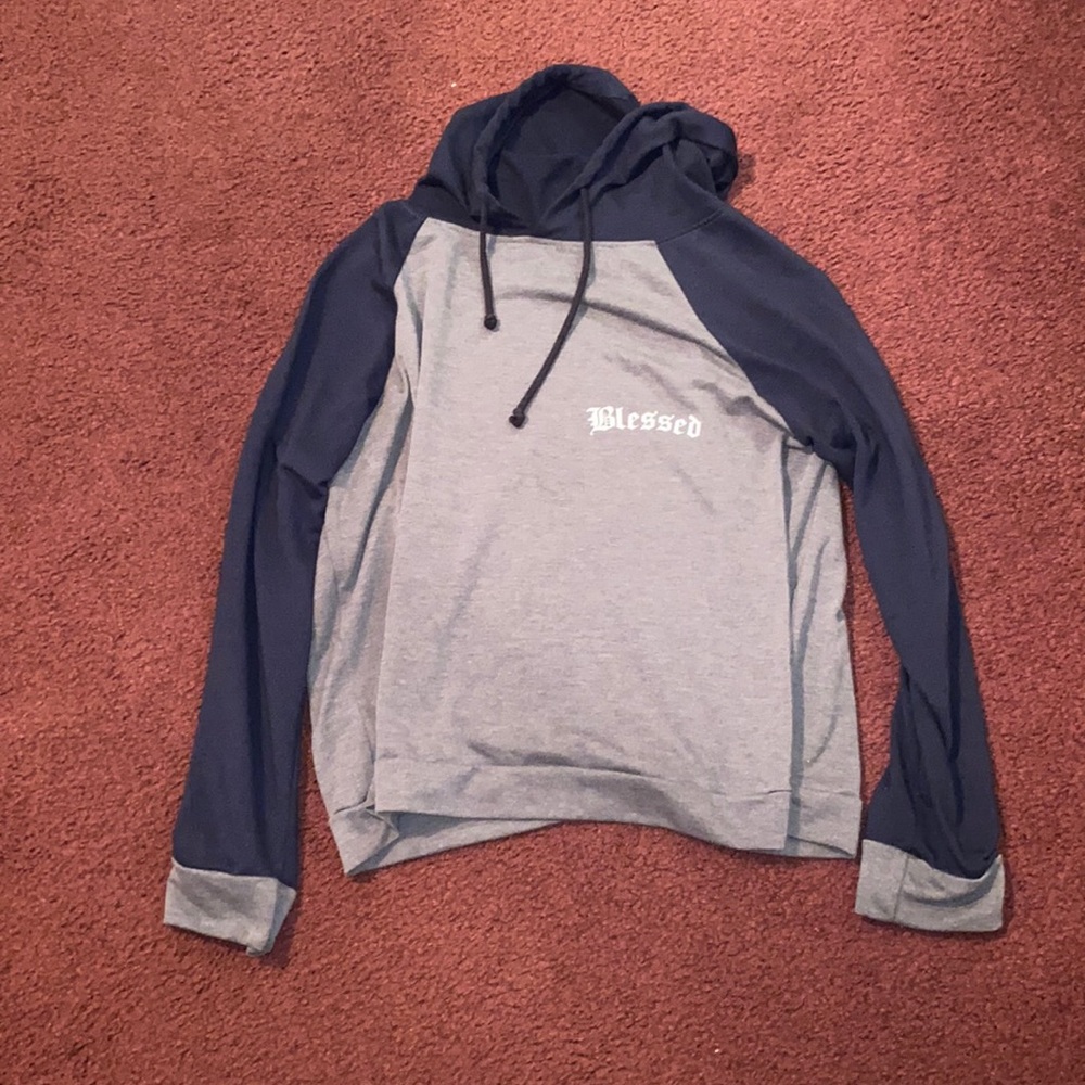 Blessed Graphic Blue & Gray Women’s hoodie